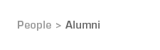 People > Alumni'